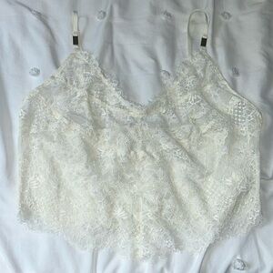 Aerie Lace See Through Tank Top
